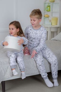 Пижама детская из интерлока пенье Дрёма котик