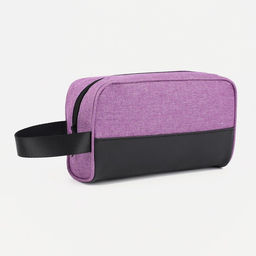 Косметичка дорожная на молнии, с ручкой, цвет сиреневый