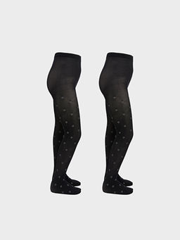 Desenli K?z ?ocuk ?nce K?lotlu ?orap 2li