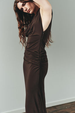 GATHERED MIDI DRESS - Zara фото 3