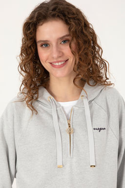 Kad_n Gri Melanj Basic Sweatshirt - U.s. polo assn фото 2