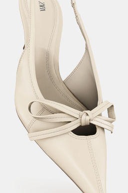 SLINGBACK SHOES WITH BOW - Zara фото 5