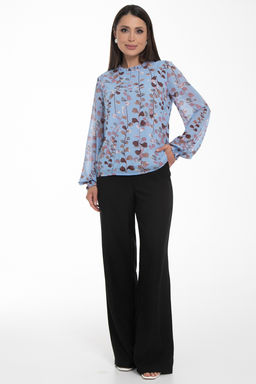 Блуза Волшебный шифон (небесный) - Diolche фото 5