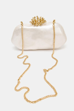 CLUTCH DETALLE MET?LICO / blanco - Zara фото 5