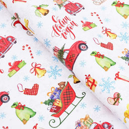 Бумага упаковочная глянцевая Волшебства! , 70 х 100 см,1 лист, - UPAK LAND фото 2