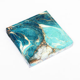 Цена за 5 шт. Коробка для печенья, «Изумрудные текстуры» 18×18×3 см