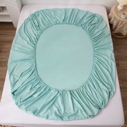 Комплект постельного белья Однотонный Сатин на резинке CSR034 2 спальный