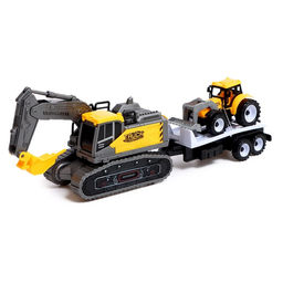 Экскаватор инерционный Стройка, с прицепом и трактором, МИКС - Simaland фото 8