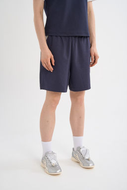 Шорты трикотажные Синий ANTA ICONIC Knit Half Pants  фото 3