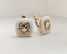 Серьги с керамикой