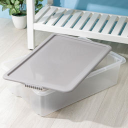 Контейнер для хранения с крышкой Porter, 32 л, 65.9×41.6×17.5 см, прозрачный