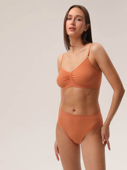 Топ женский на тонких бретелях с плетением цепочка HOME COLLECTION - Rossoporpora фото 26