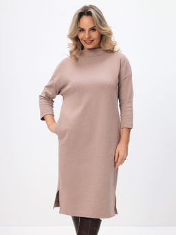 Платье трикотажное T-lab TL-DK-0004RM-бежевый м.  фото 6