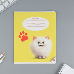 Тетрадь 12 листов в косую линейку Пушистые питомцы, обложка мелованный картон, блок №1, 5 видов МИКС - Artfox study фото 7