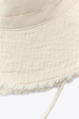 FRAYED BUCKET HAT - Zara фото 6