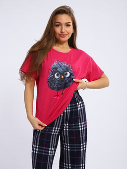 Пижама женская 1-242 (фуксия) - Новое кимоно фото 3