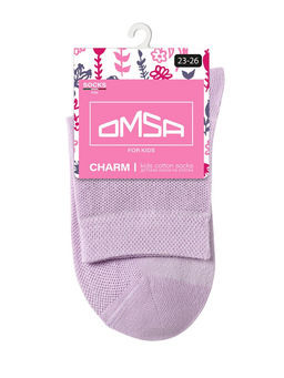 Носки OMSA kids Calzino 22A04 с переплетением сетка - lilla  фото 3