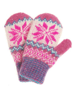 Варежки детские "Орнамент со вставкой" 0410-6