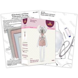 Набор для шитья Miadolla MD-0366 Мама Коала и детеныш  фото 3