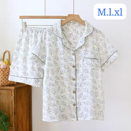 K11309 Костюм домашний: рубашка и шорты (муслин) СТАЛЬ