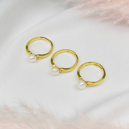 Кольцо регулируемое с Жемчугом - Радуга самоцветов фото 2