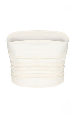 Trendyolmilla Premium Tas Straplez Buzgulu Esnek Orme Bluz TWOSS24BZ00216 фото 16