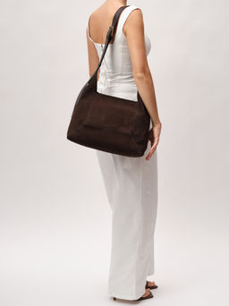 Замшевая сумка Mosaic DBR 31376 черный каштан фото 7