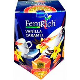 Чай FemRich Ваниль и карамель черн кр/л 100г