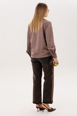 Блуза ANELLI 1663 поцелуй капучино  фото 4