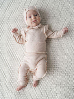 Ползунки Нюд из ажурного хлопка 0+ - Bungly фото 6