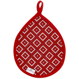 Диагональ брусничный Кухонный комплект: прихватка 20х18см Капелька - 2шт, хлопок Премиум 191г/м2 - хлопок 100%, наполнитель - ватин 280гр/м2, Домашняя мода (Россия)  фото 2