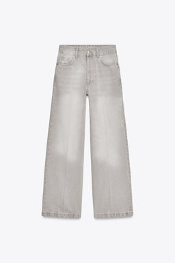 ZW COLLECTION WIDE-LEG HIGH-WAIST JEANS - Zara фото 5
