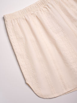 Пижама домашняя женская Indefini 5044TBD молочный хлопок  фото 25