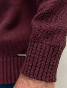 VILATTE / Джемпер из теплой и мягкой хлопковой пряжи с добавлением акрила  фото 4