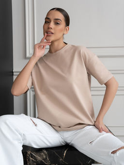 Футболка Оверсайз, цв. Бежевый