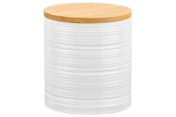 Банка д/хранения 800 мл 11*11*12,5 см Шелк с дер. крышк. с сил. упл.