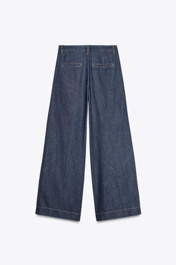 HIGH-WAIST WIDE-LEG TROUSERS WITH DARTS - Zara фото 6