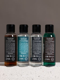 Гель для душа «Надёжному мужчине», набор 4×100 мл, Чистое счастье