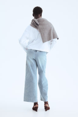 Wide High Waist Ankle Jeans - H&m фото 8
