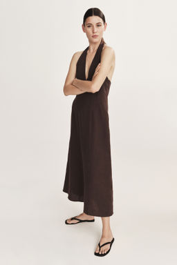 Vestido halter de lino - H&m фото 4