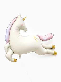 Воздушный шар фольгированный 45" «Нежный единорог»