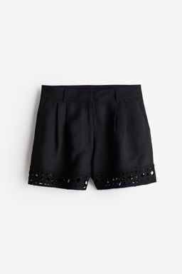 Pantalon corto con ribete efecto crochet - H&m фото 6