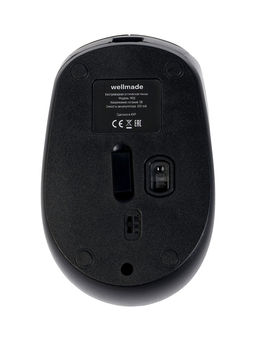 Комплект клавиатура и мышь WELLMADE KM02, беспроводной, 1200 dpi, 300 мАч, АА 1 шт, черный