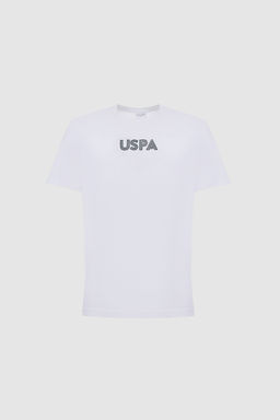 Erkek Beyaz Regular Fit Bisiklet Yaka Basic Ti__rt - U.s. polo assn фото 7