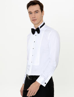 Beyaz Slim Fit Smokin G_mlek