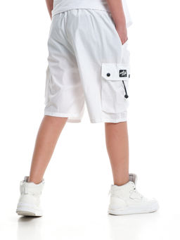 Шорты карго для мальчика 33-91203 белый - Mini maxi фото 8