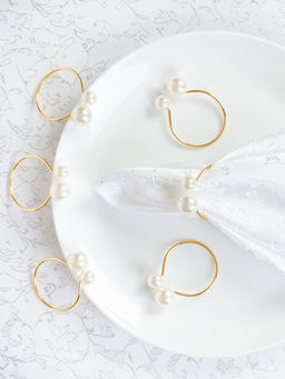 Кольца для салфеток 6 штук Бусины Золото / JG03 /уп 200/ - Галеонтрейд фото 10