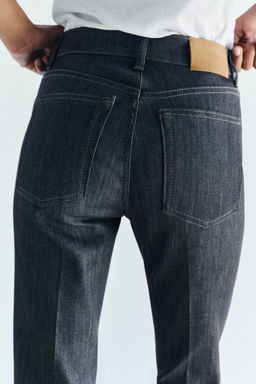 ZW COLLECTION BOOTCUT HIGH-WAIST CROPPED JEANS - Zara фото 35