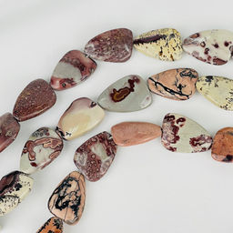 Бусины для украшений из пейзажной Яшмы 39 см