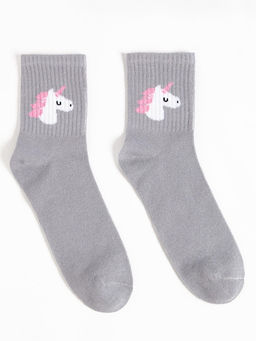 Новогодний подарочный набор термос и носки 3 пары KAFTAN Единорог, размер 36-39 фото 10